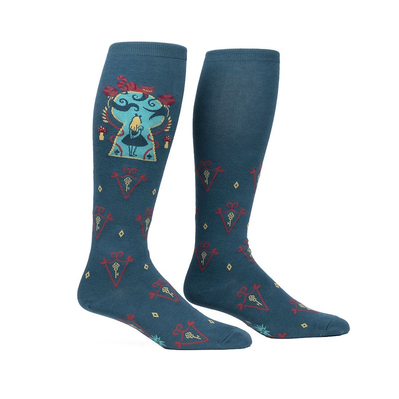 Sock It To Me - Stretch Knee - Alice in Wonderland