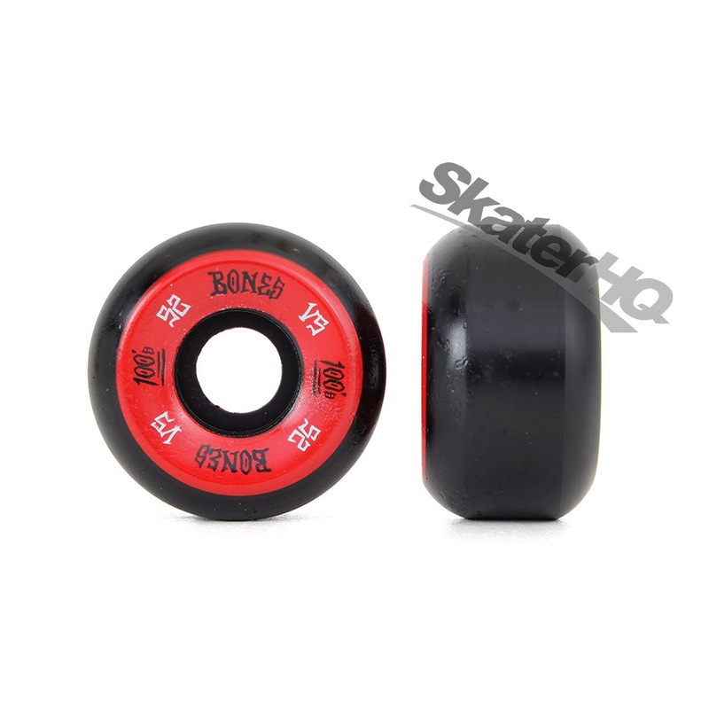 Bones OG 100s V5 52mm - Red/Black