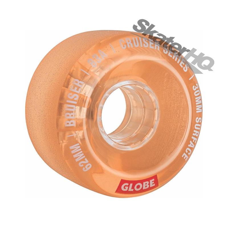 Globe Bruiser 62mm/83a 4pk - Clear Coral