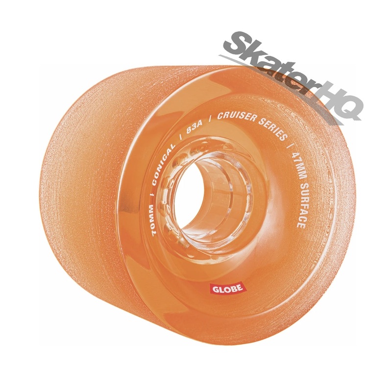 Globe Conical Cruiser 70mm/83a - Clear Amber