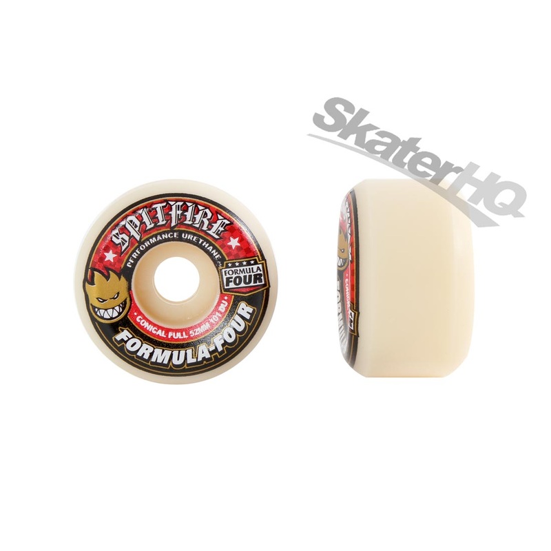 Spitfire Form Four 52mm 101A Conical Full 4pk - Red