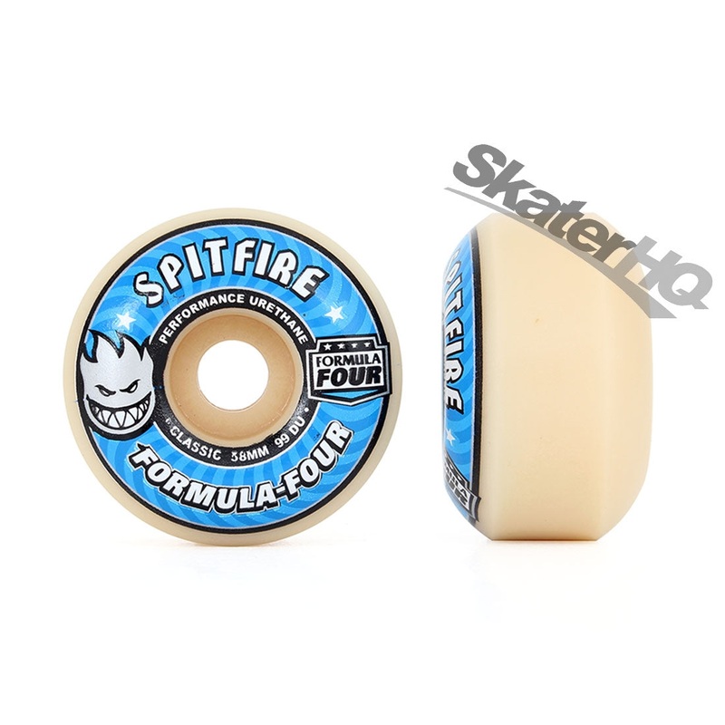 Spitfire Form Four 58mm 99A Classic 4pk - Blue