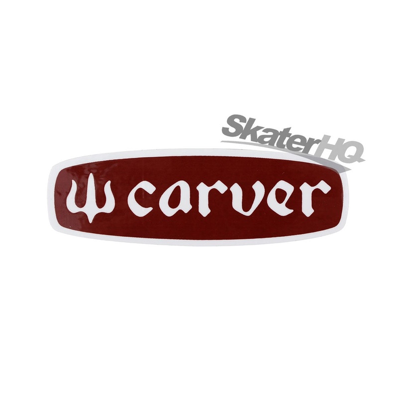 Carver Text Logo Mini Sticker - Rust