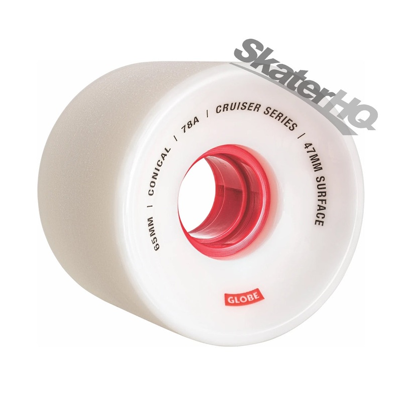 Globe Conical Cruiser 65mm/78a 4pk - White/Red