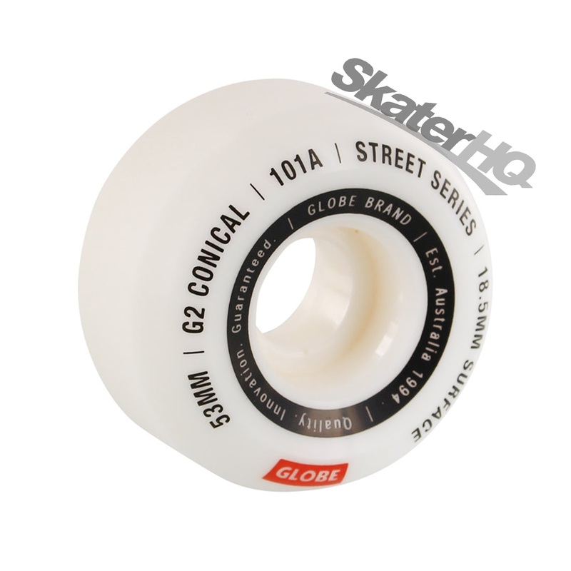 Globe G2 Street 53mm/101a 4pk - White