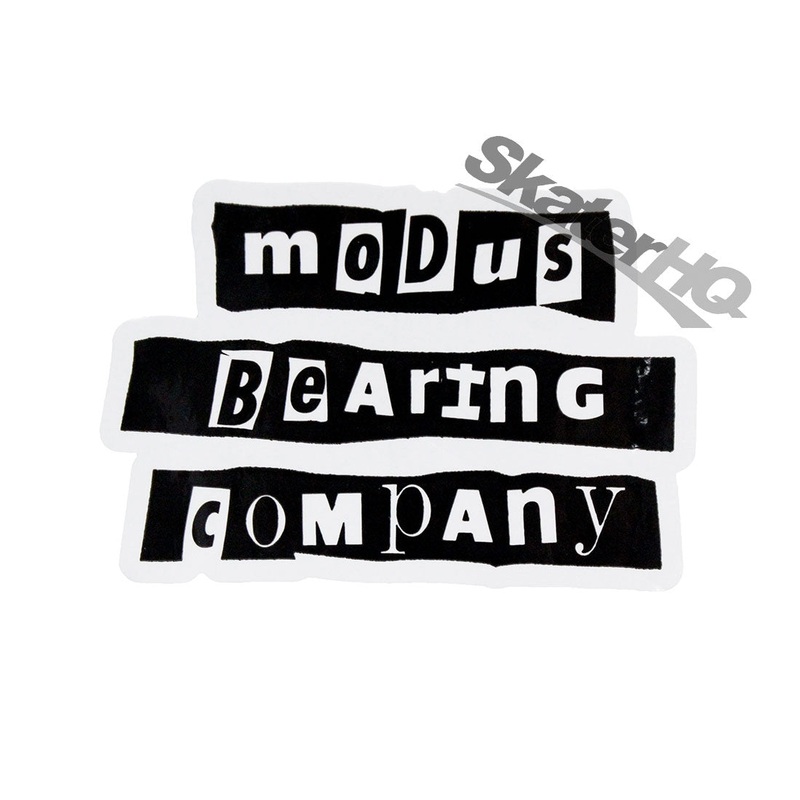 Modus Cut-Out Logo Sticker - Black/White