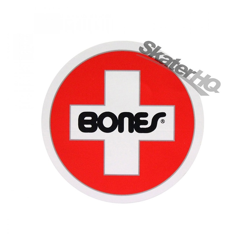 Bones Swiss Cross Sticker - Small