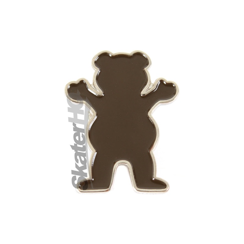 Diamond Grizzly Pin - Brown