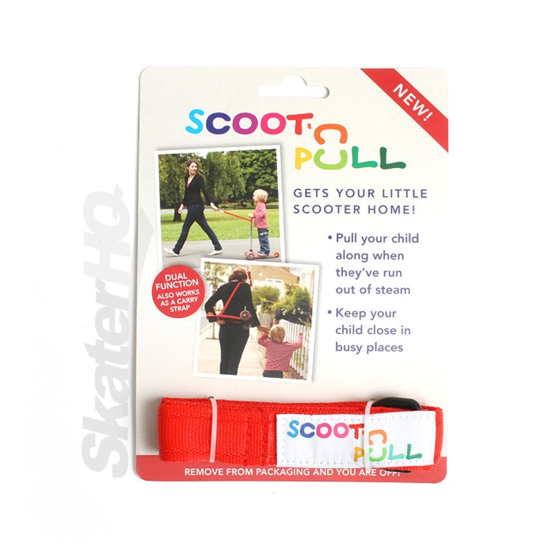 Micro Scoot-N-Pull Scooter Strap - Red