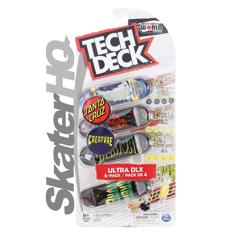Tech Deck 4pk Ultra DLX WTE - Santa Cruz/Creature