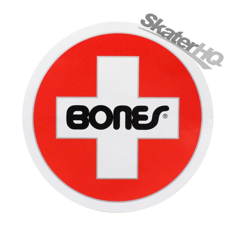 Bones Swiss Cross Sticker - Large