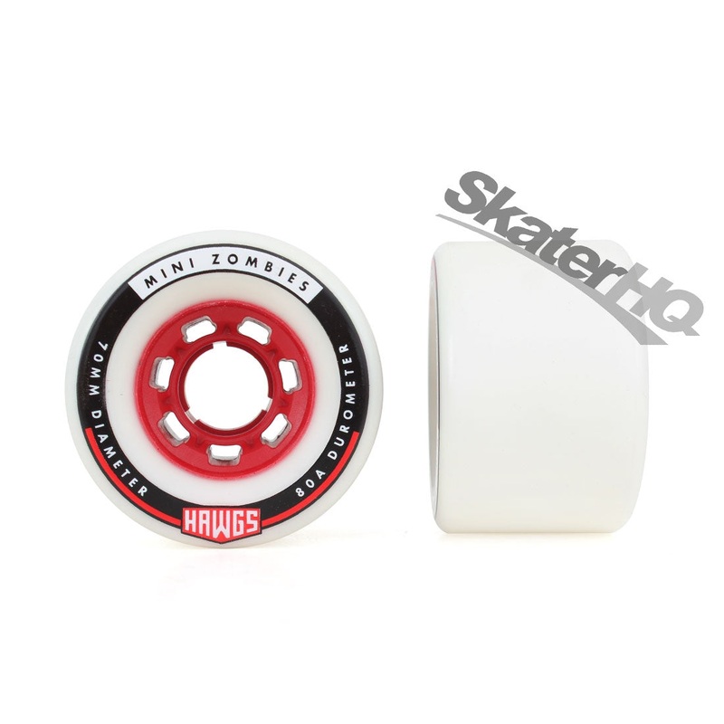 Hawgs Mini Zombie 70mm/80a 4pk - White/Red