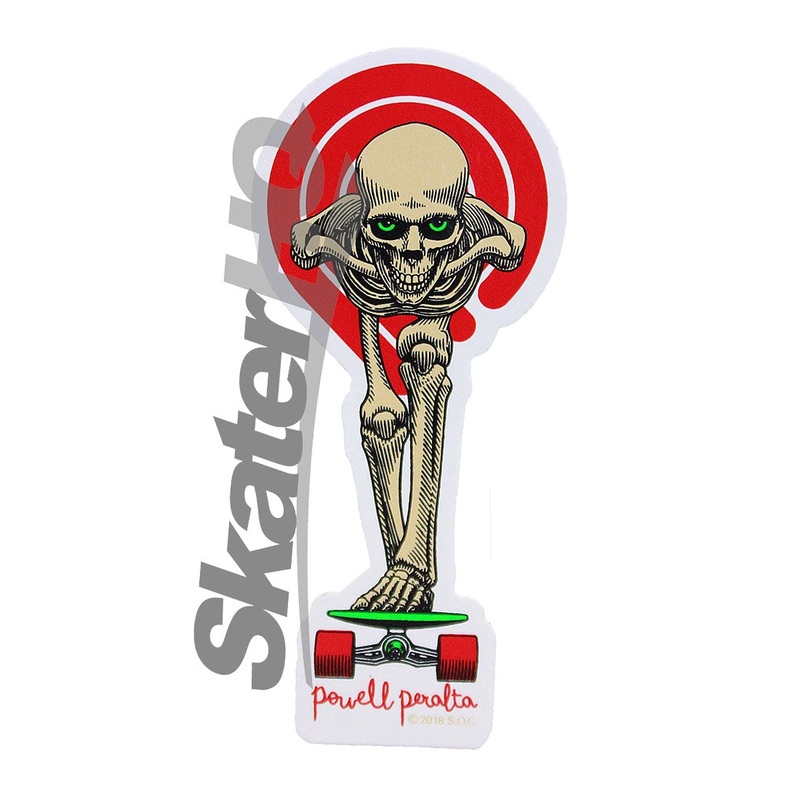Powell Peralta Tucking Skeleton Diecut Sticker