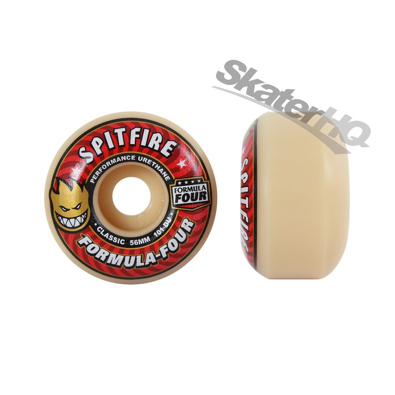 Spitfire Form Four 56mm 101A Classic 4pk - Red