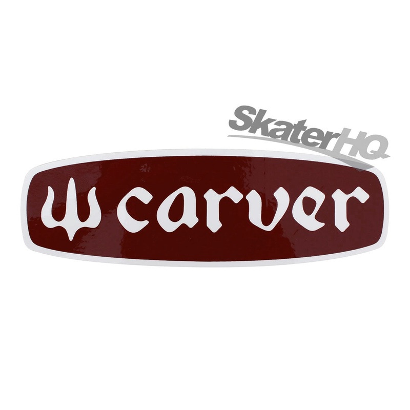 Carver Text Logo Sticker - Rust