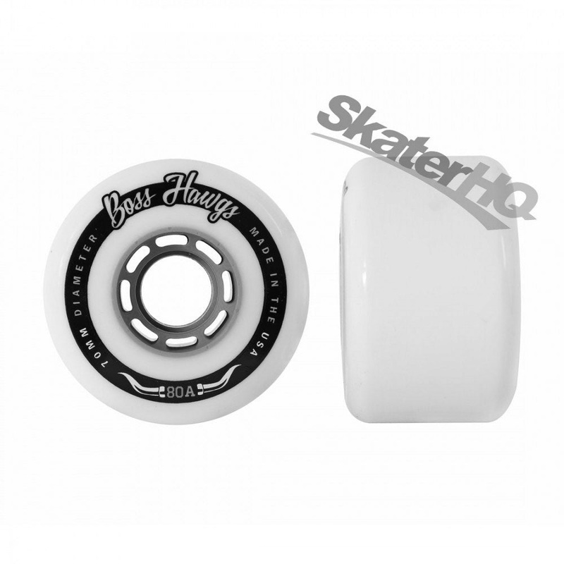 Hawgs Boss Hawgs 70mm/80A Wheels - White/Grey