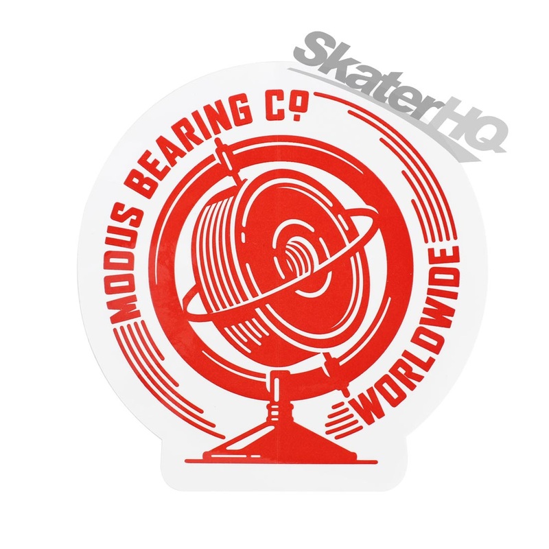 Modus Worldwide Sticker - White/Red