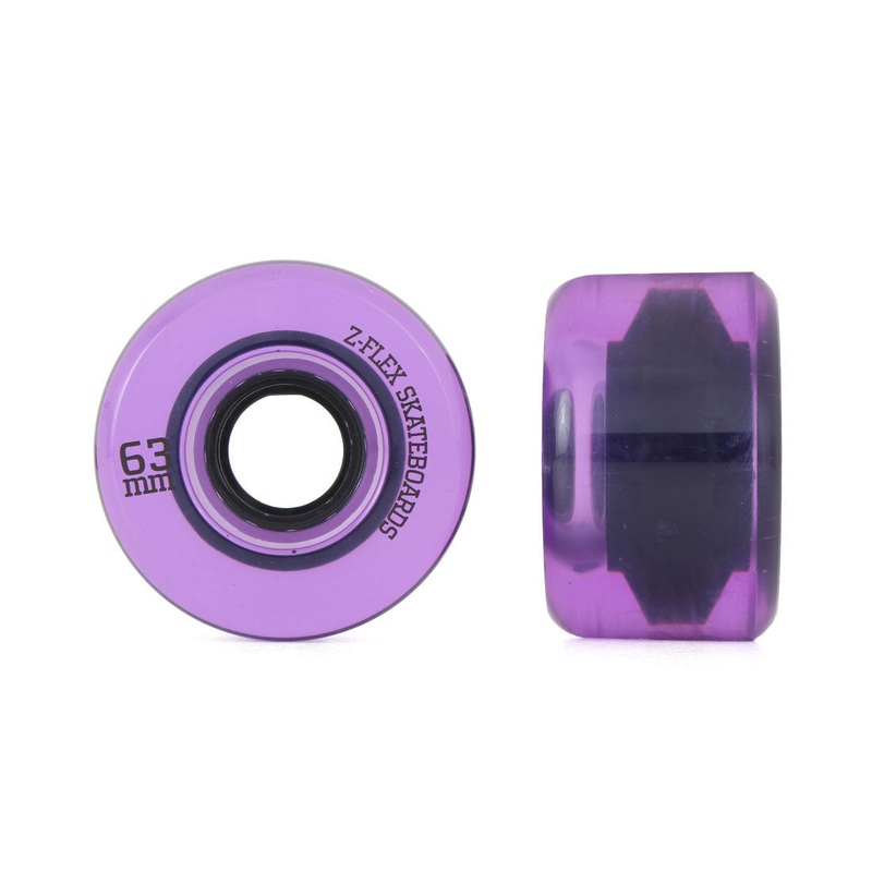 Z-Flex Z-Smooth V2 63mm 4pk - Clear Purple