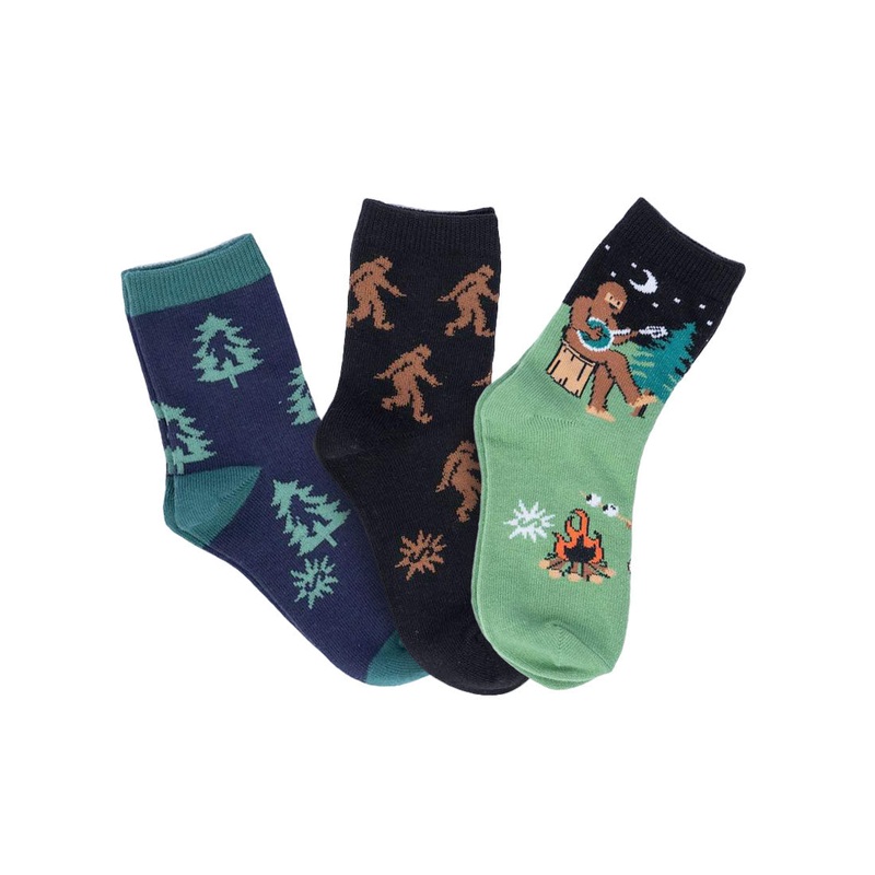 Sock It To Me - Kids Crew 3pk - Sasquatch Campout