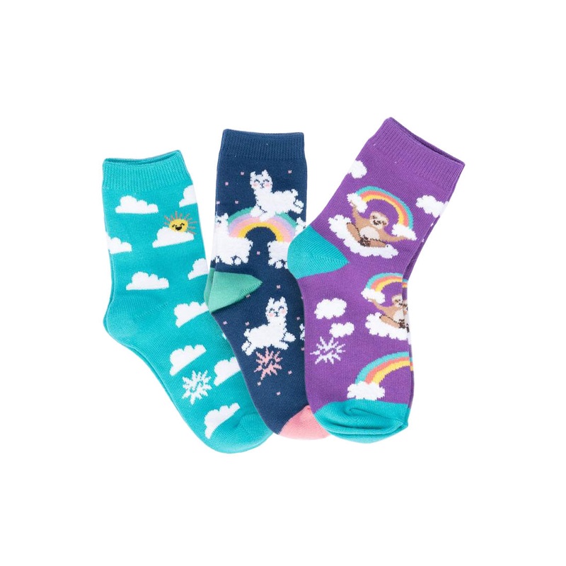 Sock It To Me - Kids Crew 3pk - Sloth Dreams