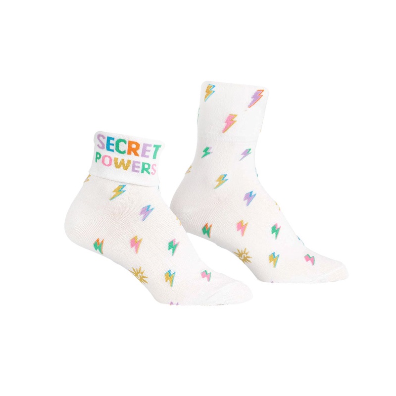 Sock It To Me - Turn Cuff Crew - Secret Powers