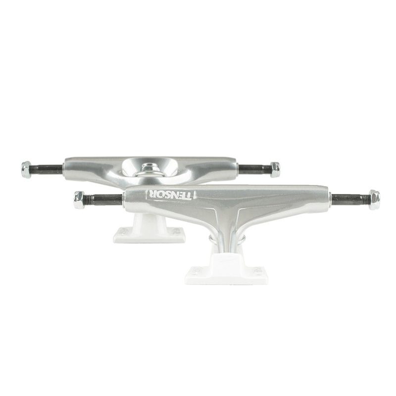 Tensor Aluminium Stencil Mirror Trucks - Raw/White Fade