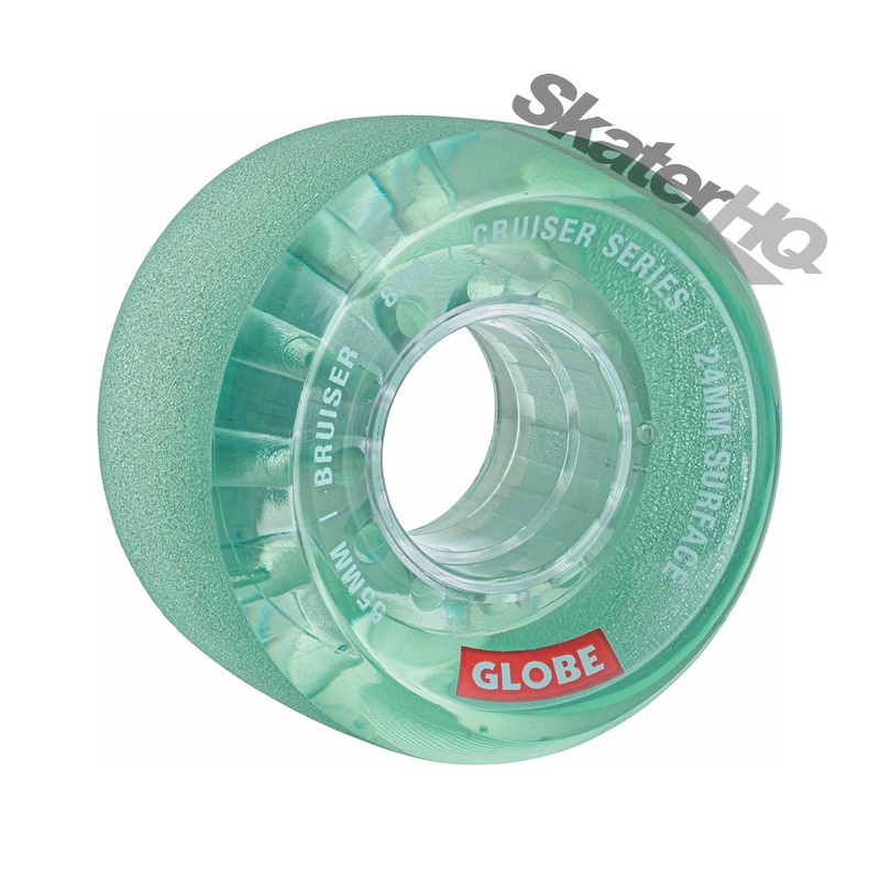 Globe Bruiser 55mm/83a 4pk - Clear Aqua