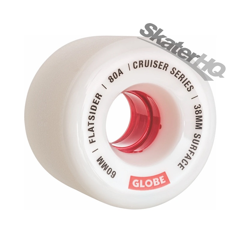 Globe Flatsider 60mm/80a 4pk - White/Red