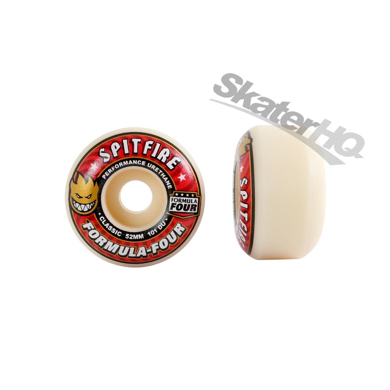 Spitfire Form Four 52mm 101A Classic 4pk - Red