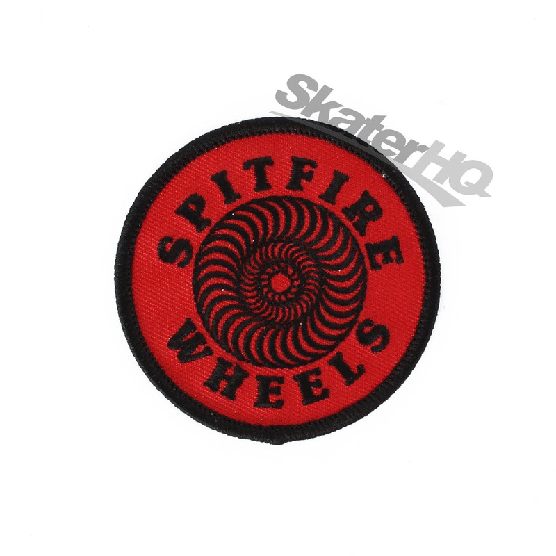 Spitfire Patch Classic Swirl Sticker - Red/Black