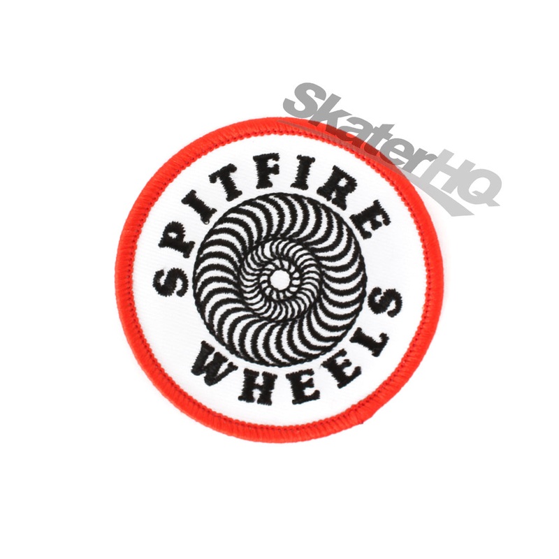 Spitfire Patch Classic Swirl Sticker - White/Black/Red