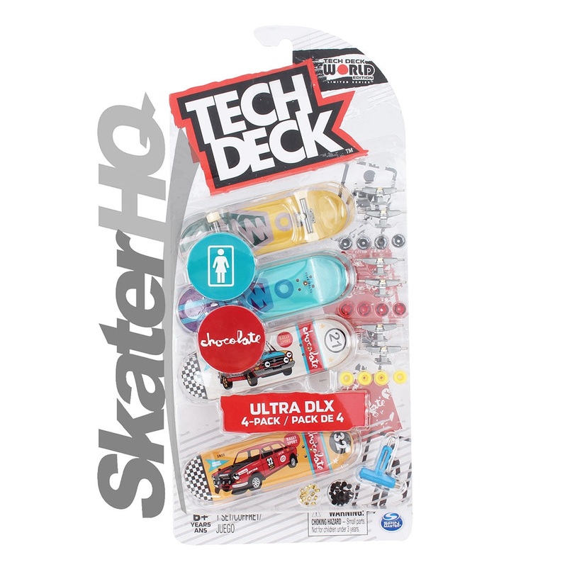 Tech Deck 4pk Ultra DLX WTE - Chocolate/Girl