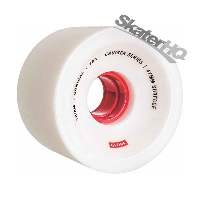 Globe Conical Cruiser 70mm/78a 4pk - White/Red