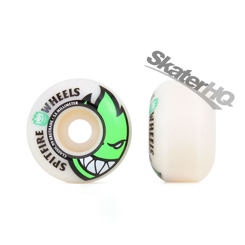 Spitfire Bighead 53mm 99A 4pk - White/Green