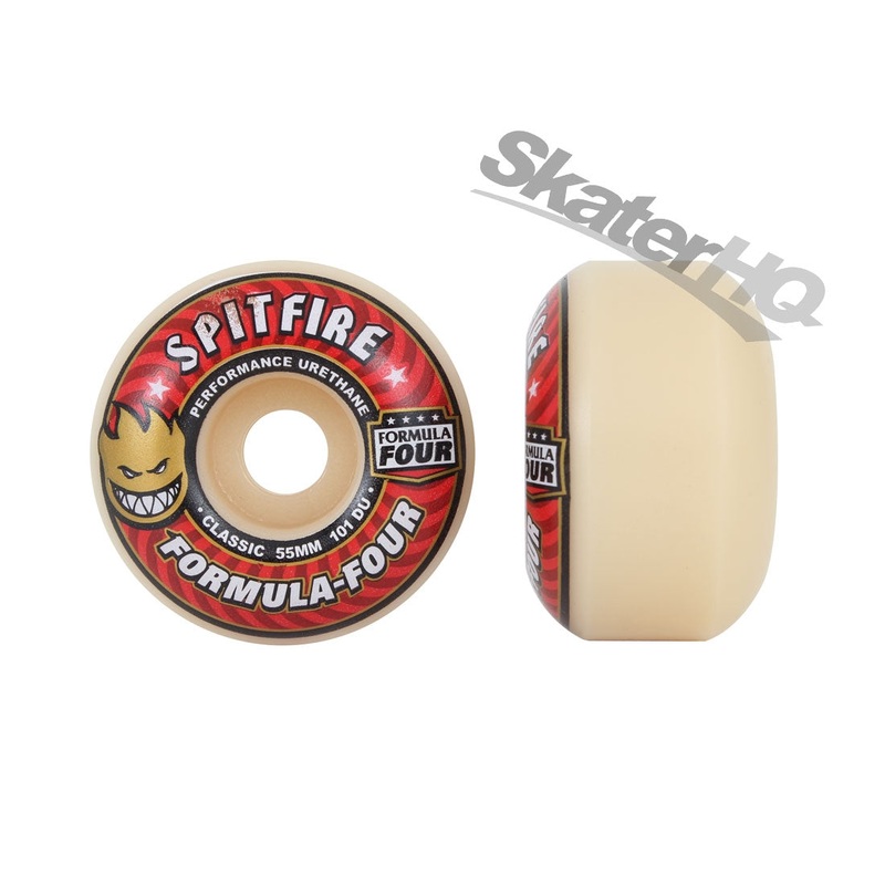 Spitfire Form Four 55mm 101A Classic 4pk - Red