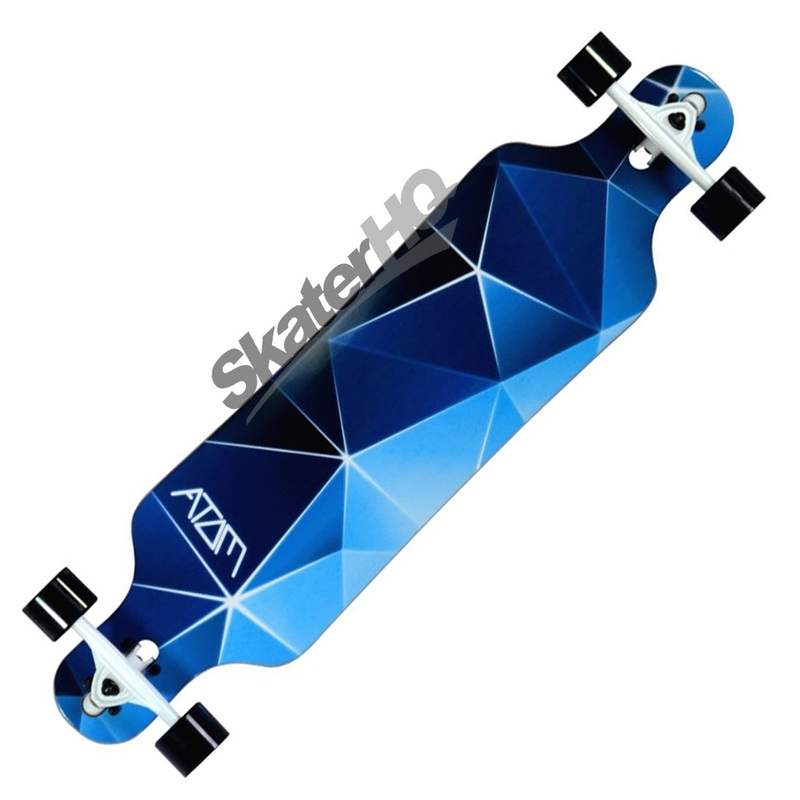 Atom Drop Thru 40 Longboard - Blue Geo