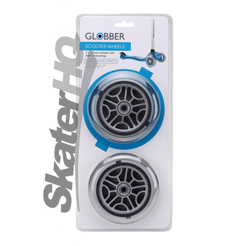 Globber 121mm Wheel Pair - Clear