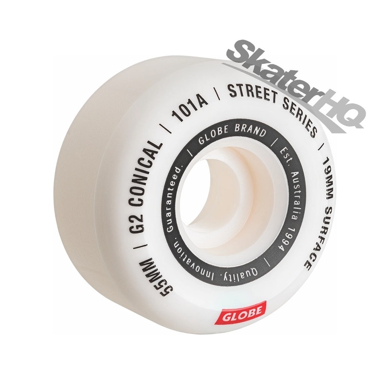 Globe G2 Street 55mm/101a 4pk - White