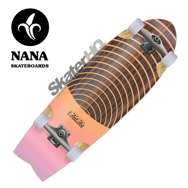 Nana Mushburger Doppler 32 Surfskate Complete - Lilac/Melon