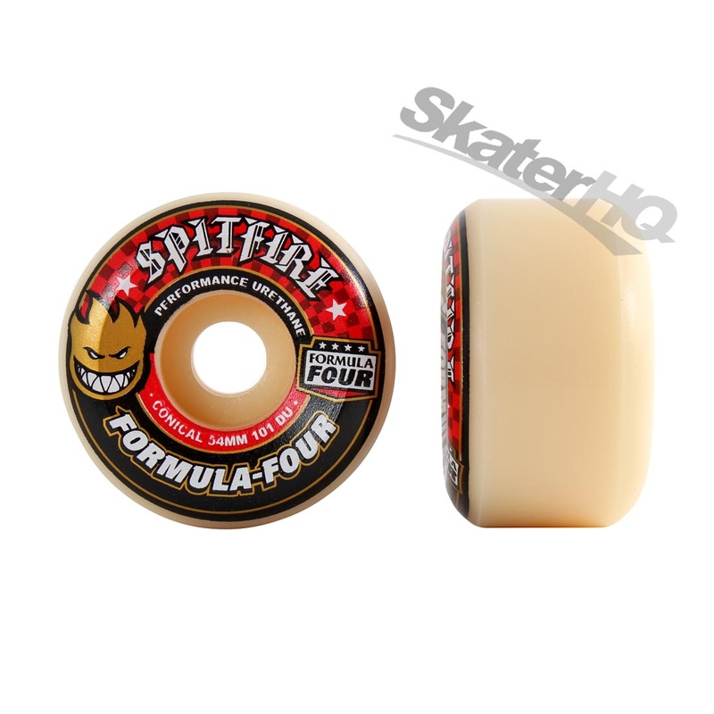 Spitfire Form Four 54mm 101A Conical Full 4pk - Red