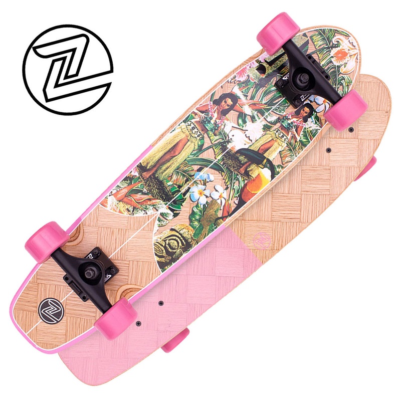 Z-Flex Banana Train 29 Crusier Complete - Wood/Pink