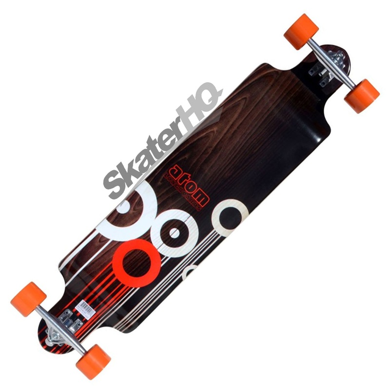 Atom Drop Deck 41 Longboard - Orange Circles