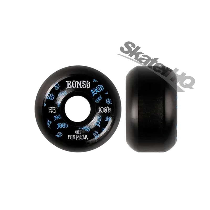 Bones 100s V5 53mm Black/Blue