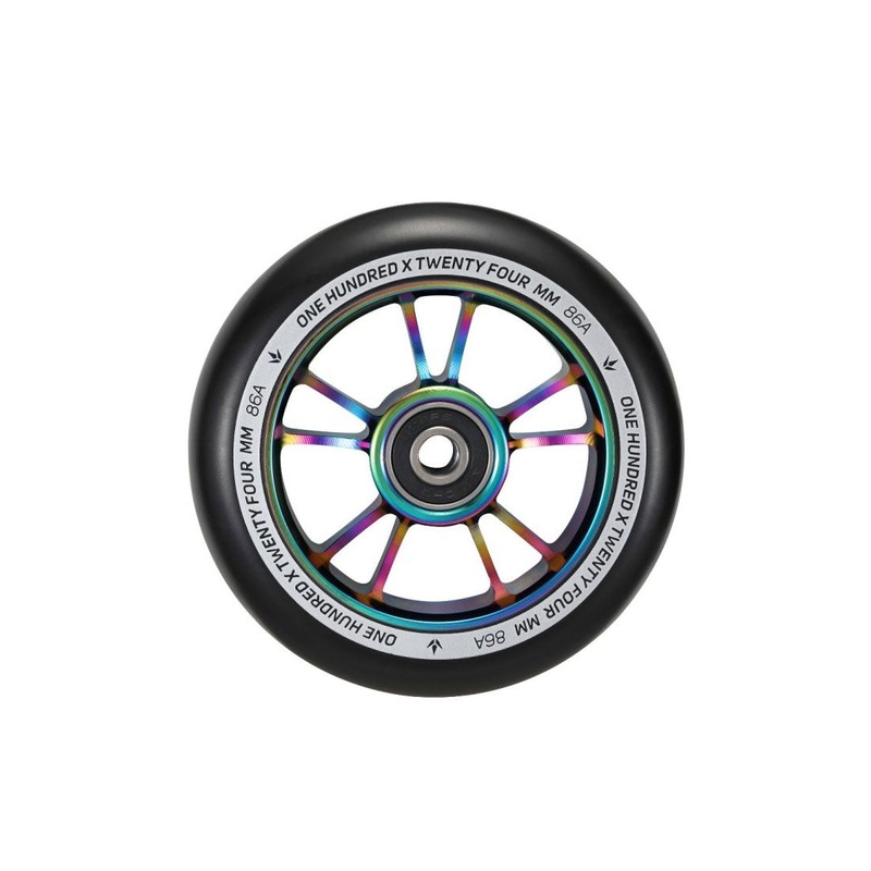 Envy 100mm Wheel - Black/Oil Slick