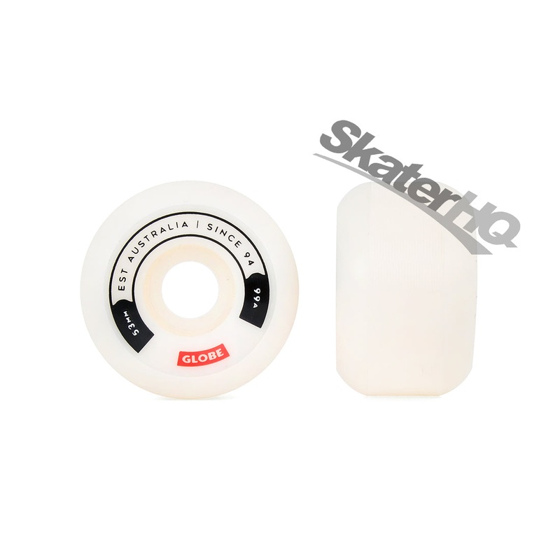 Globe G1 Conical 53mm 99a 4pk - White