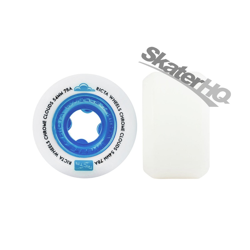 Ricta Chrome Clouds 54mm 78a 4pk - White/Blue