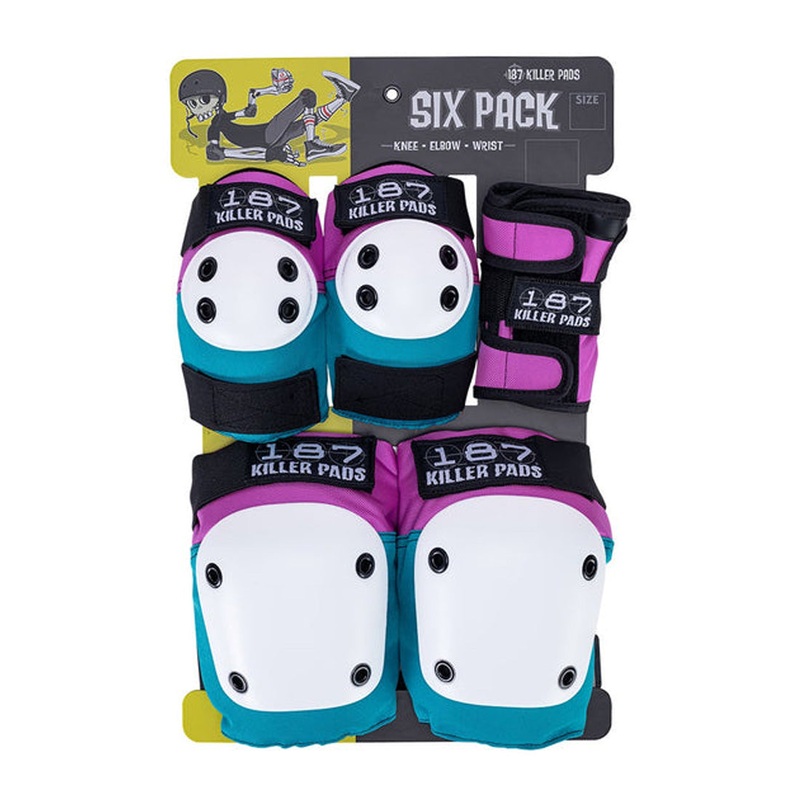 187 Six-Pack Adult - Pink/Teal