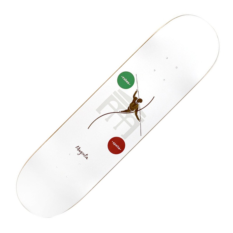 Magenta Ruben Spelta 8.25 Deck - White