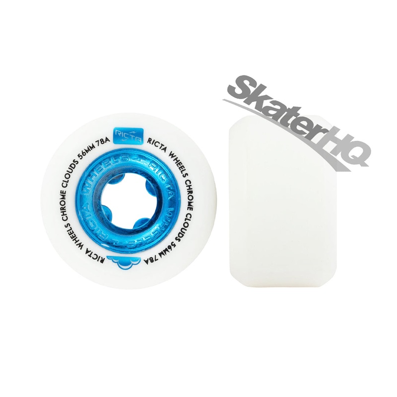Ricta Chrome Clouds 56mm 78a 4pk - White/Blue