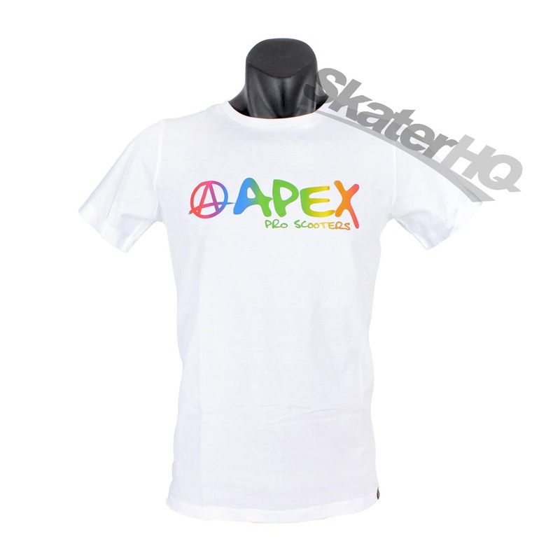 Apex Rainbow Logo T-Shirt White - Medium